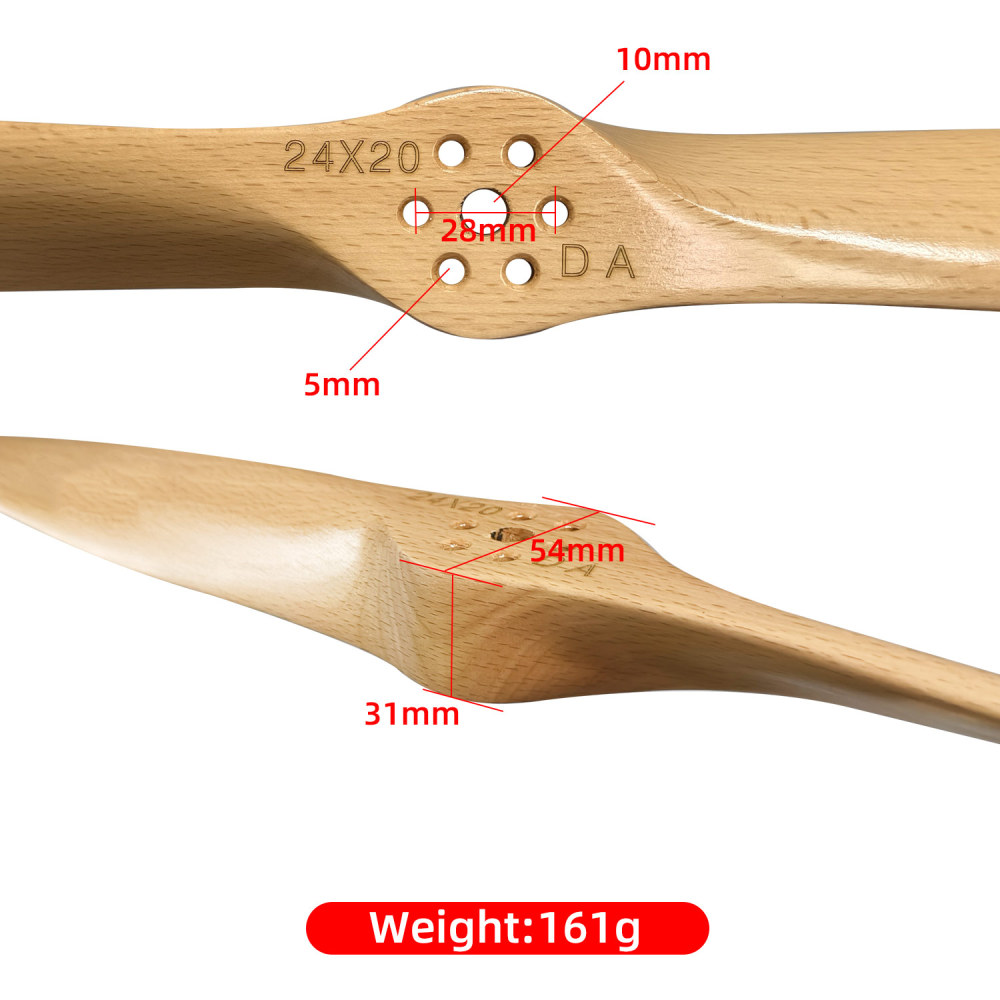 24*20 CCW Propeller for DLE120 engine Gasoline Model Airplane