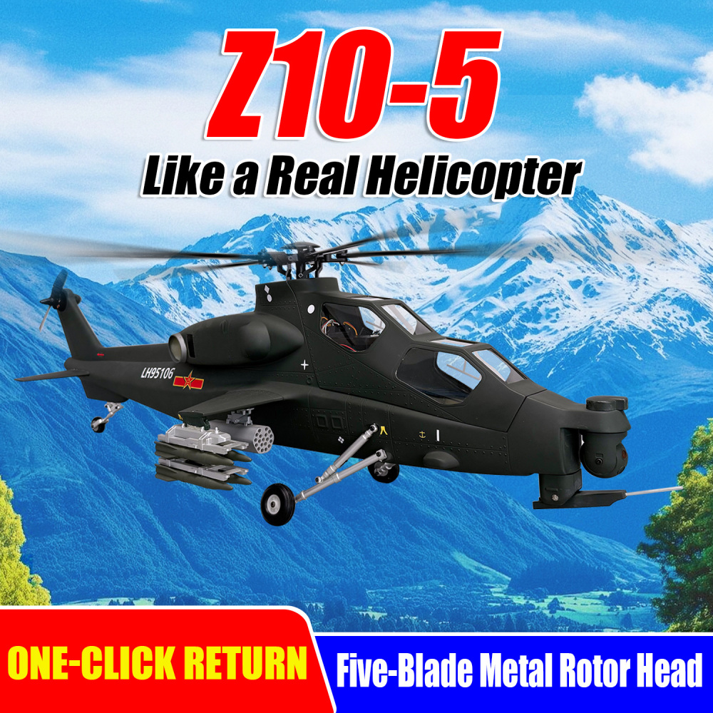 ROBAN 470 Size RTF 5 blades CAIC Z-10 Fiery Thunderbol RC Helicopter X2 Model