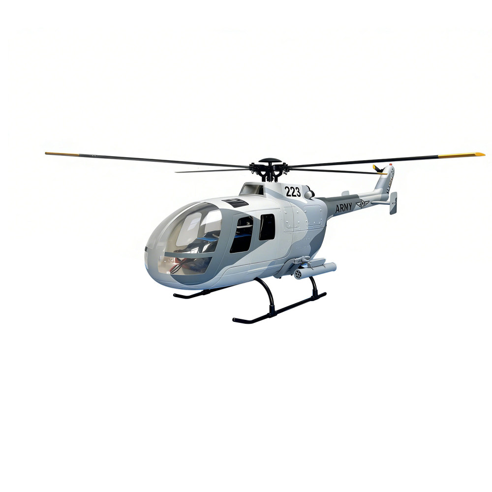 ROBAN RTF 450 Size BO-105 ARMY Camouflage RC Helicopter 4 blades X2 GPS Model