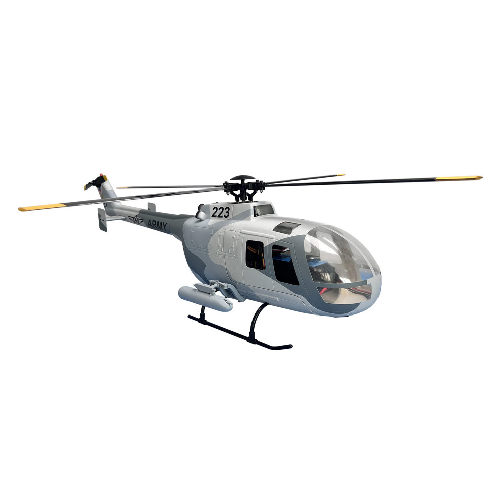 ROBAN RTF 450 Size BO-105 ARMY Camouflage RC Helicopter 4 blades X2 GPS Model