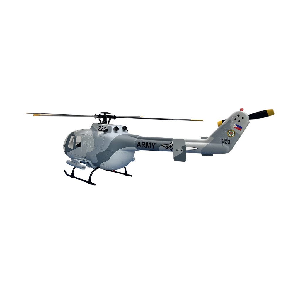 ROBAN RTF 450 Size BO-105 ARMY Camouflage RC Helicopter 4 blades X2 GPS Model