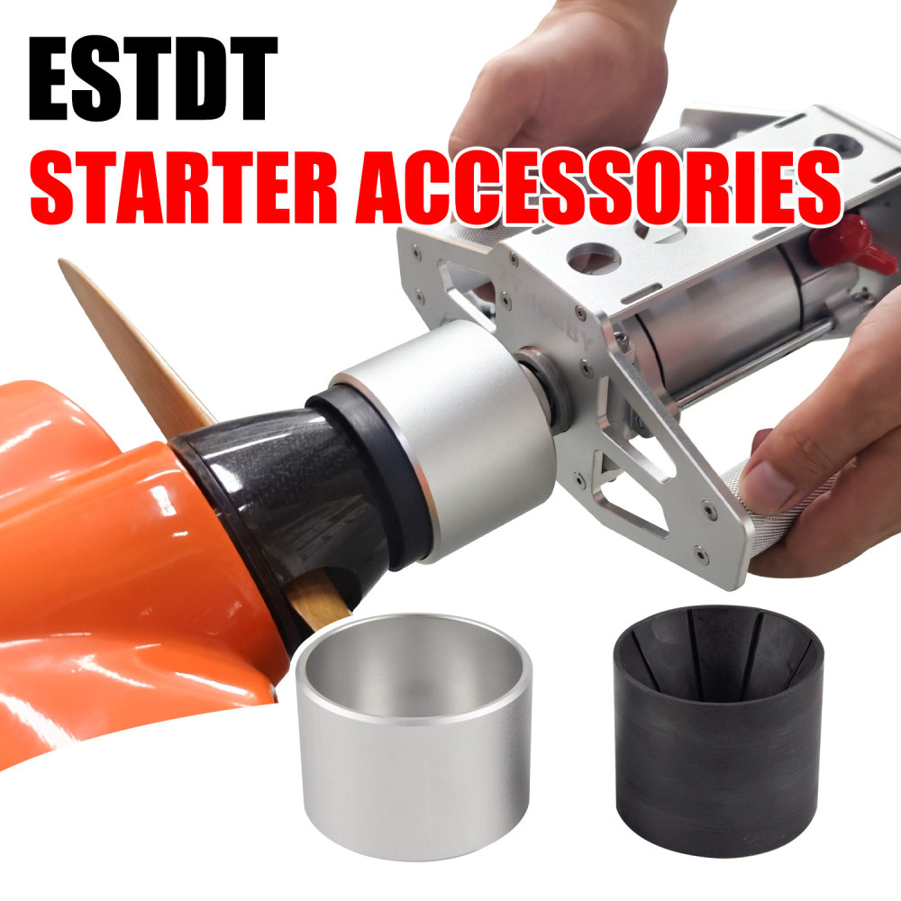 Aluminum nose cone Rubber head for 80-250cc DOUBLE-HANDLE Starter V2