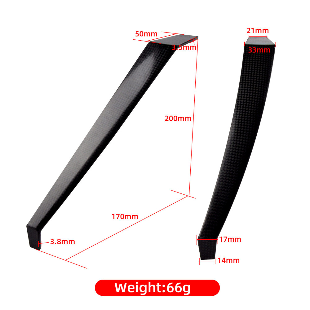 Carbon Fiber Landing Gear RC Plane Chassis Support Frame for Remote Control Fix Wing Aircraft Model