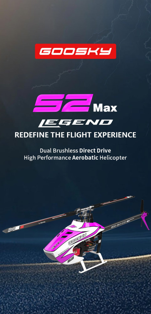Goosky S2 MAX Dual Brushless Direct Drive High Performance Aerobatic Helicopter Model 2
