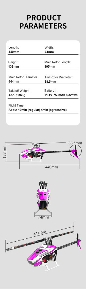 Goosky S2 MAX Dual Brushless Direct Drive High Performance Aerobatic Helicopter Model 1