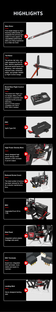 Goosky S2 MAX Dual Brushless Direct Drive High Performance Aerobatic Helicopter Model 2