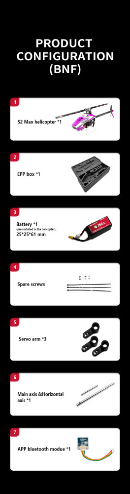 Goosky S2 MAX Dual Brushless Direct Drive High Performance Aerobatic Helicopter Model 1