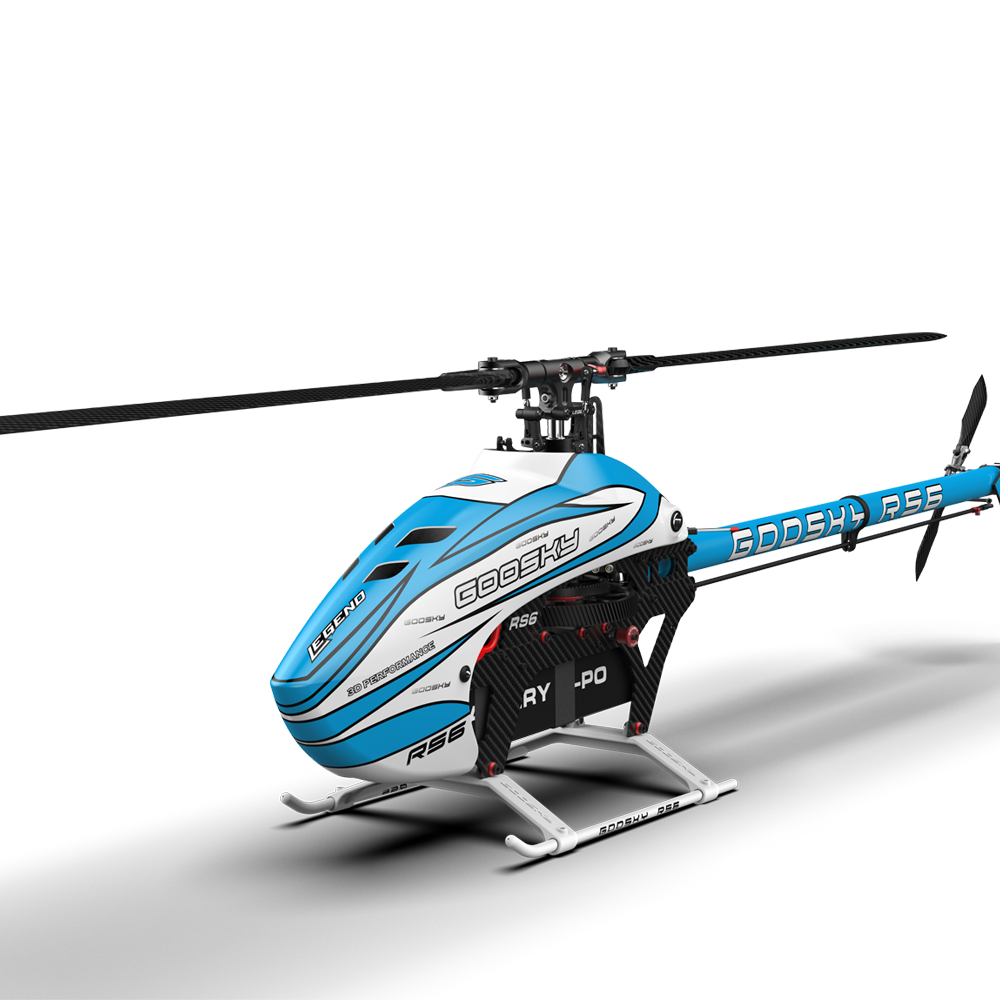 RC Helicopter GOOSKY RS6 (Kit Version) – Brushless Direct Drive 600-class 6-channel 3D helicopter blades not included