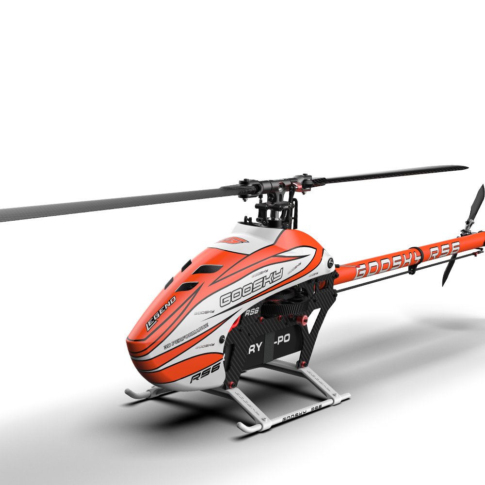 RC Helicopter GOOSKY RS6 (Kit Version) – Brushless Direct Drive 600-class 6-channel 3D helicopter blades not included
