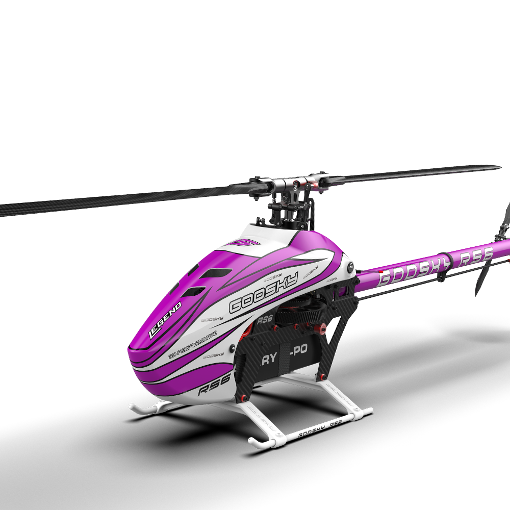 RC Helicopter GOOSKY RS6 (Kit Version) – Brushless Direct Drive 600-class 6-channel 3D helicopter blades not included