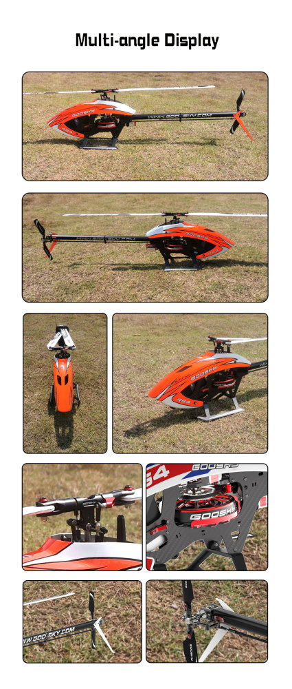 RC Helicopter GooSky RS4 Venom Edition 6-Channel 3D Direct-Drive KIT Version