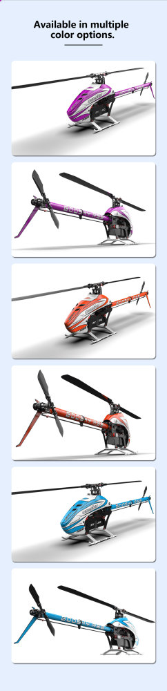 RC Helicopter GOOSKY RS6 (Kit Version) – Brushless Direct Drive 600-class 6-channel 3D helicopter blades not included