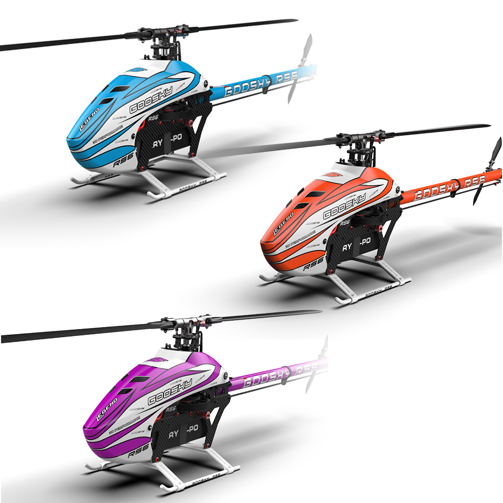 RC Helicopter GOOSKY RS6 (Kit Version) – Brushless Direct Drive 600-class 6-channel 3D helicopter blades not included