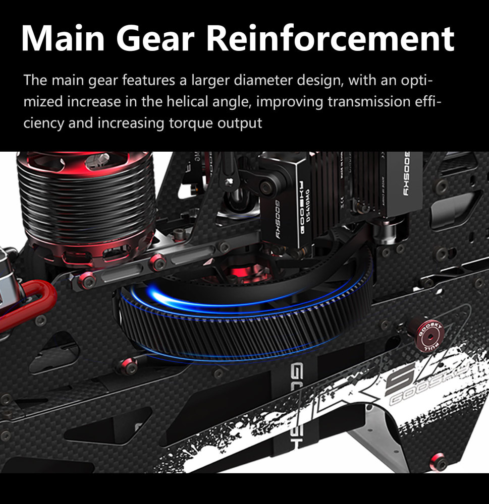 RC Helicopter GOOSKY RS7 Ultra Kit Version: Dual Brushless Direct Drive, 700-class 3D Helicopter (Blades Not Included)