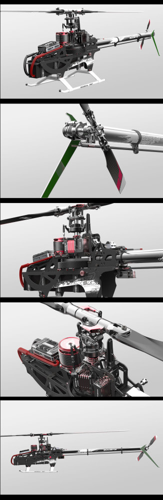 RC Helicopter GOOSKY RS7 Ultra Kit Version: Dual Brushless Direct Drive, 700-class 3D Helicopter (Blades Not Included)