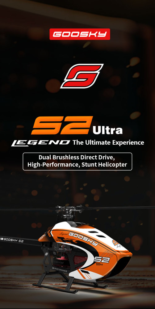 Goosky S2 Ultra Dual Brushless Direct Drive High Performance 3D Helicopter