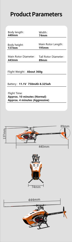 Goosky S2 Ultra Dual Brushless Direct Drive High Performance 3D Helicopter