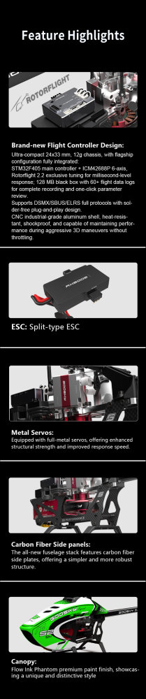 Goosky S2 Ultra Dual Brushless Direct Drive High Performance 3D Helicopter