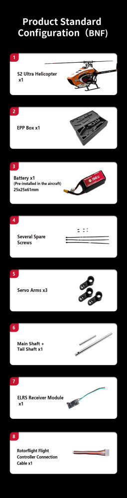 Goosky S2 Ultra Dual Brushless Direct Drive High Performance 3D Helicopter