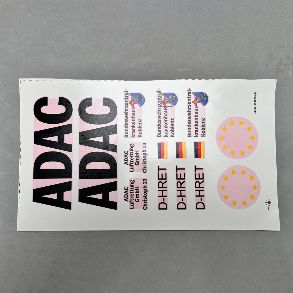 Parts compatible with the Roban RC Helicopter 450-size EC135 N137AM