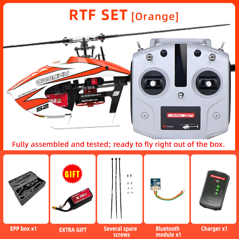 Goosky S2 MAX Dual Brushless Direct Drive High Performance Aerobatic Helicopter RTF