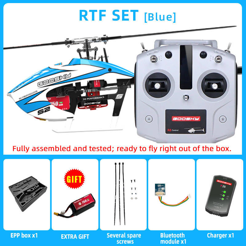Goosky S2 MAX Dual Brushless Direct Drive High Performance Aerobatic Helicopter RTF