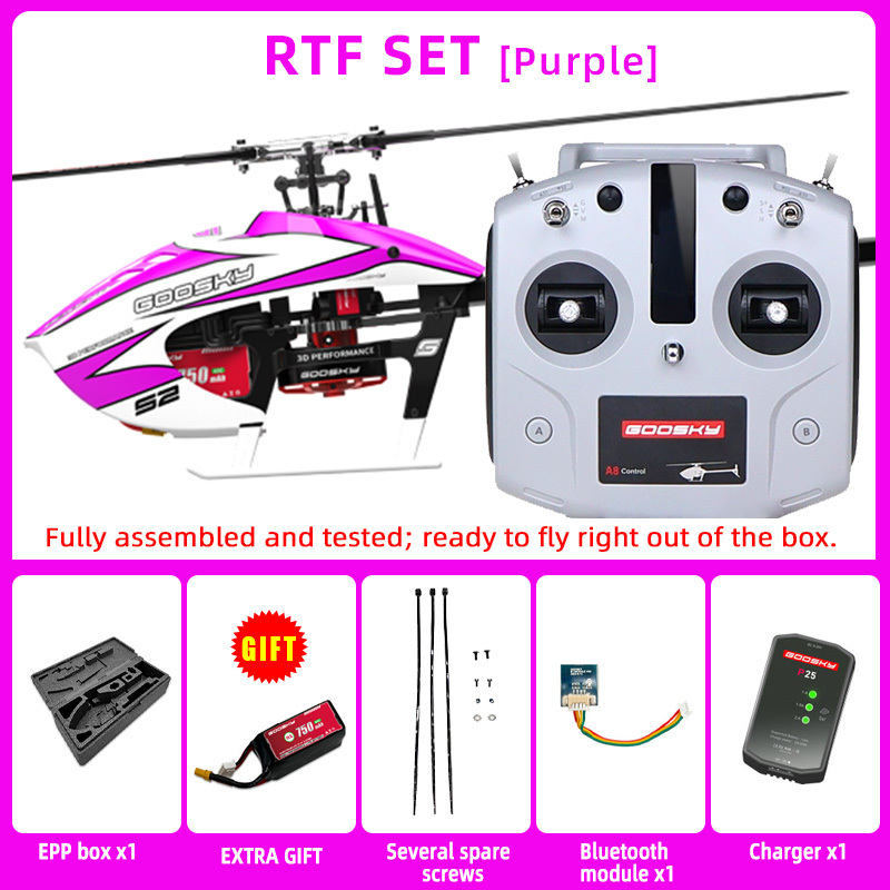 Goosky S2 MAX Dual Brushless Direct Drive High Performance Aerobatic Helicopter RTF