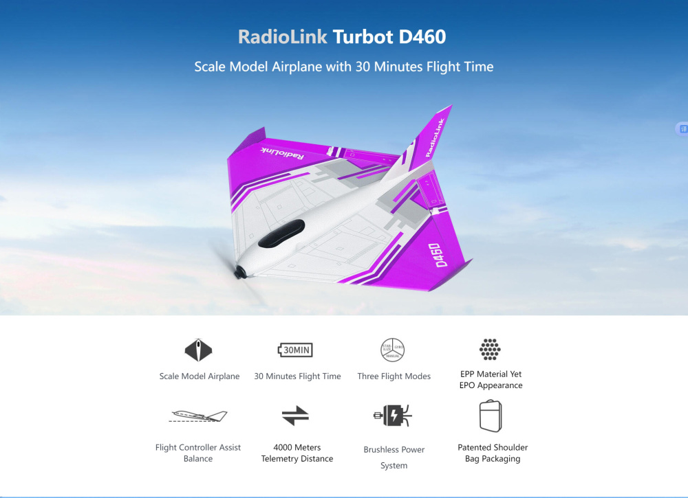 D460 Fixed-Wing RC Model Aircraft for Training