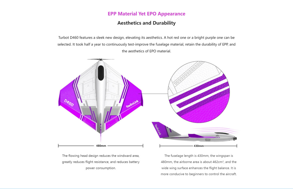 D460 Fixed-Wing RC Model Aircraft for Training