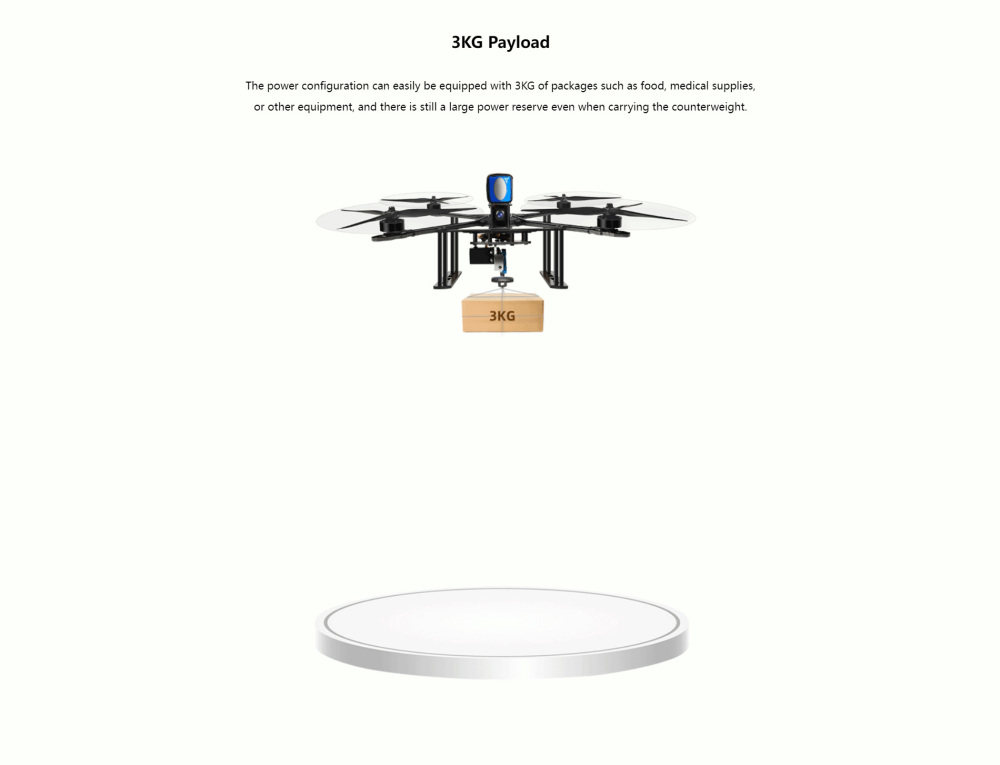 M435 Quadcopter with 3kg Payload for RC Model Aircraft Training