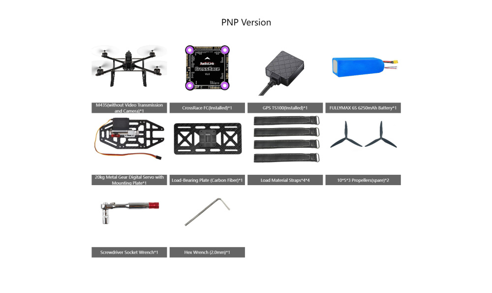 M435 Quadcopter with 3kg Payload for RC Model Aircraft Training