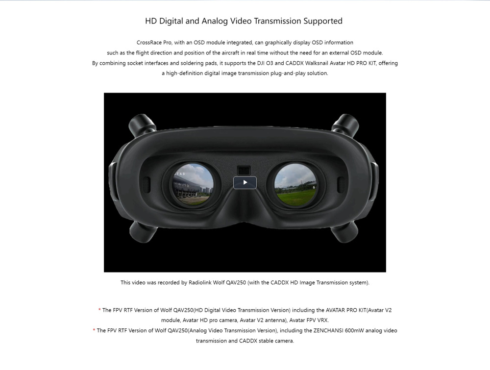 QAV250 Quadcopter for RC Model Aircraft Training