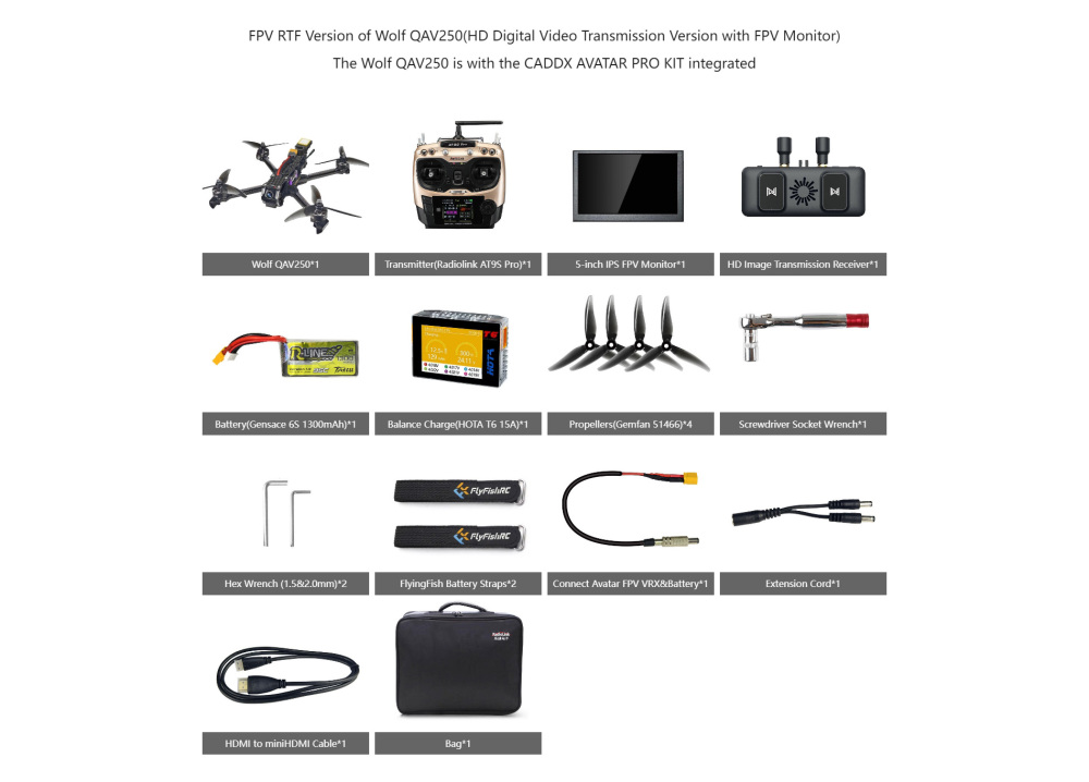 QAV250 Quadcopter for RC Model Aircraft Training