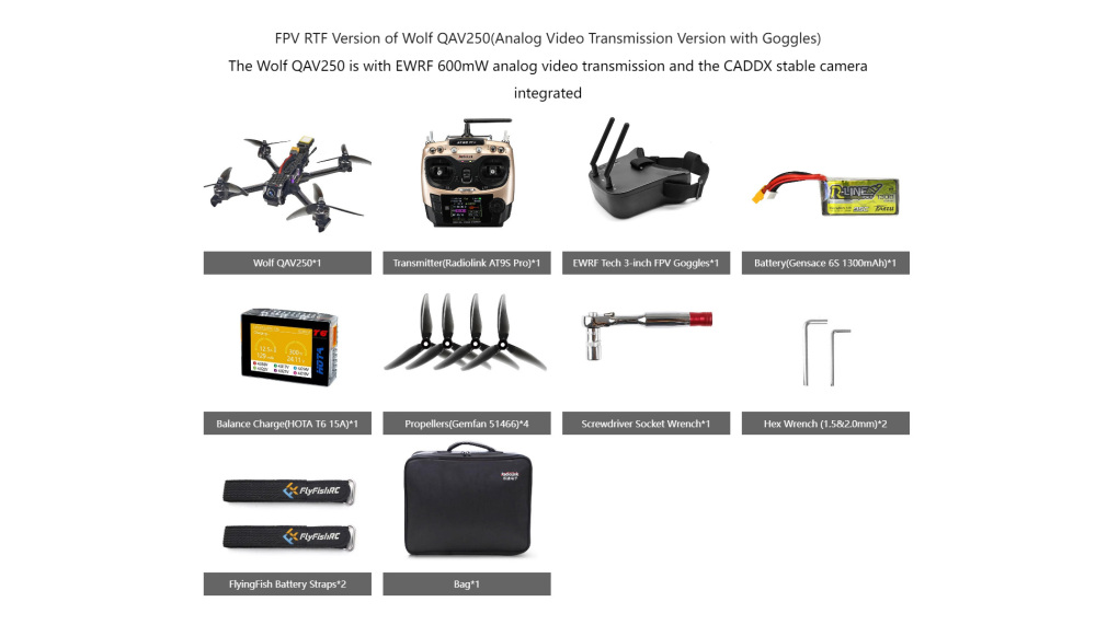 QAV250 Quadcopter for RC Model Aircraft Training