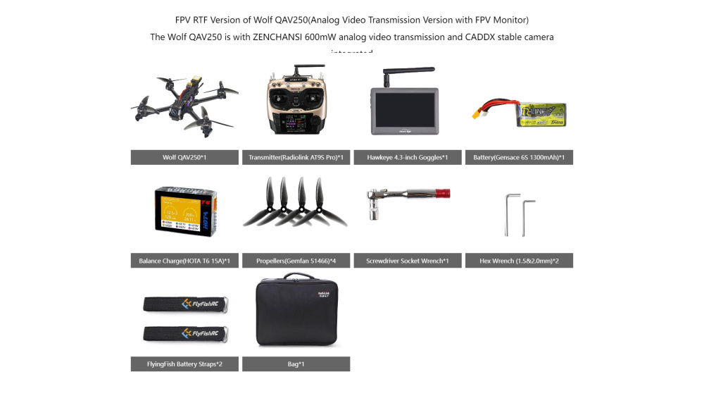 QAV250 Quadcopter for RC Model Aircraft Training