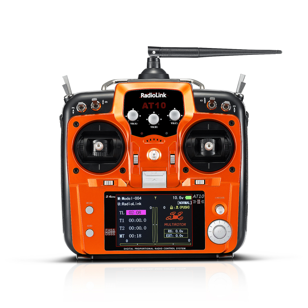 AT10II 12-Channel Remote Control for RC Airplanes