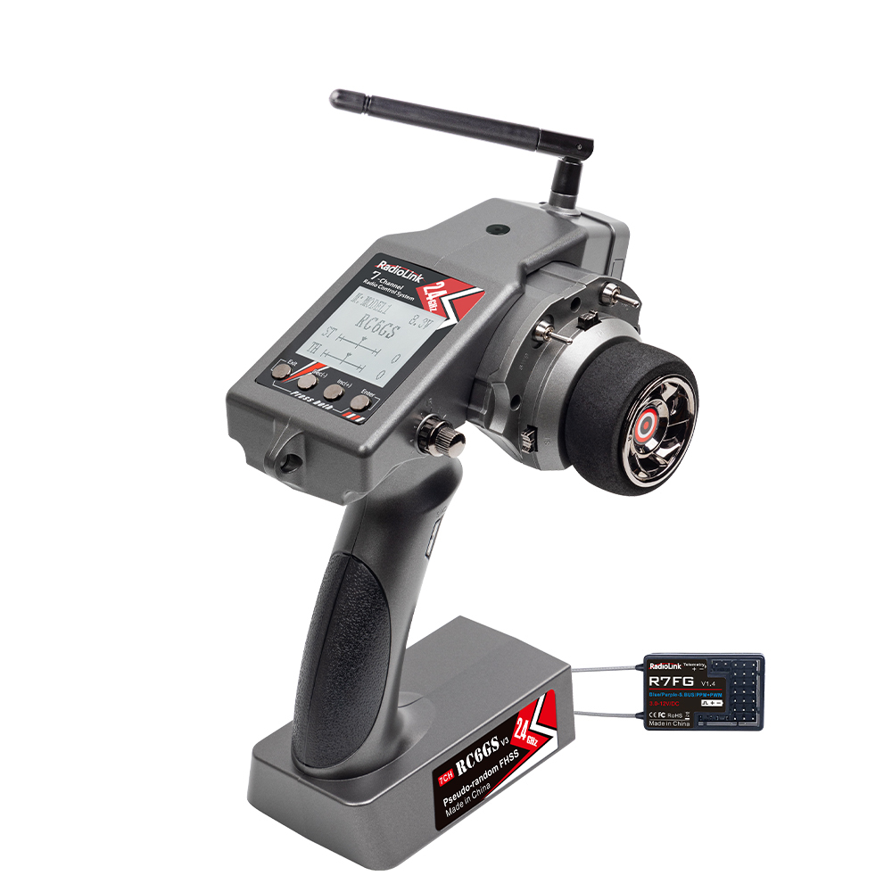 RC6GS V3 7-Channel Pistol-Style Remote Control for Car and Boat Models