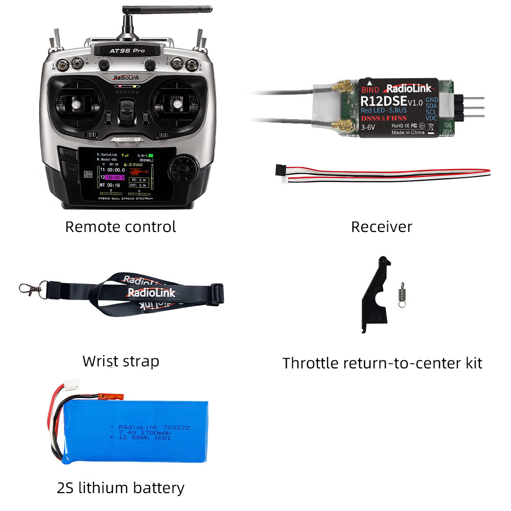 AT9S Pro Remote Control for RC Airplanes