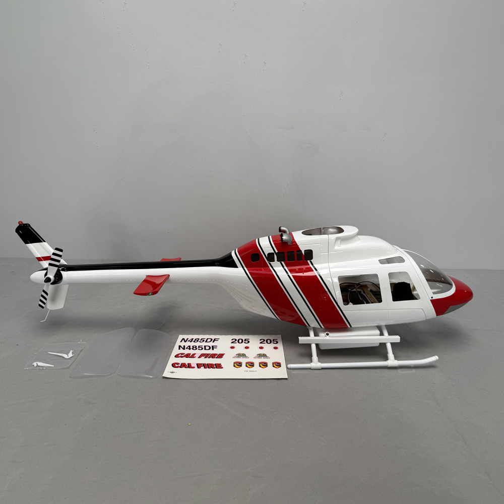 Roban Bell 206 470 Size RC Helicopter Fuselage Kit with LED Lights for Adults