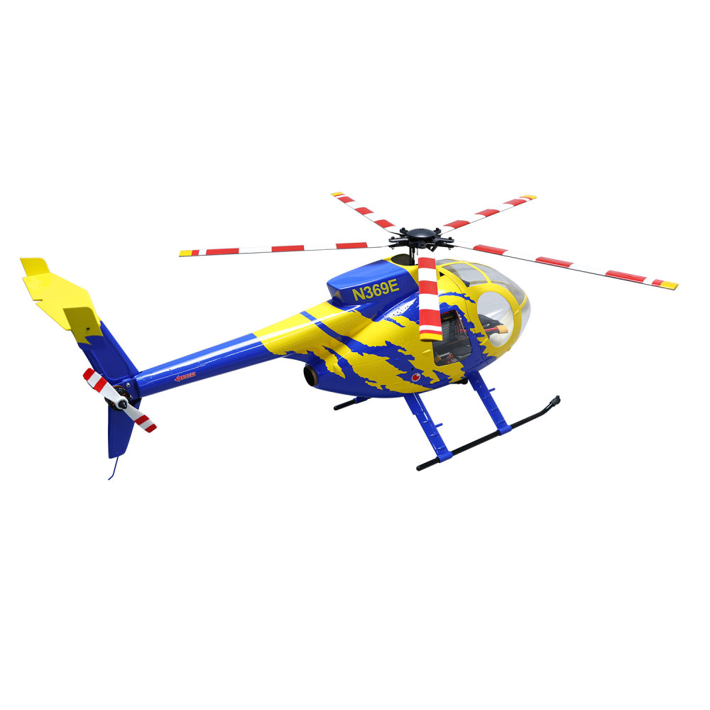 ROBAN RTF 470 Size MD-500E N369E RC Helicopter 5 Blades X2 flight control Model