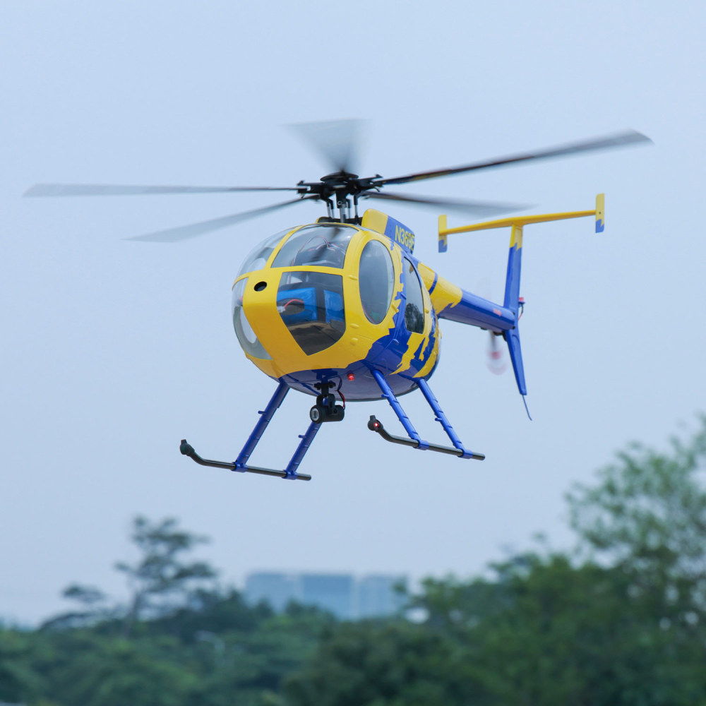 ROBAN RTF 470 Size MD-500E N369E RC Helicopter 5 Blades X2 flight control Model