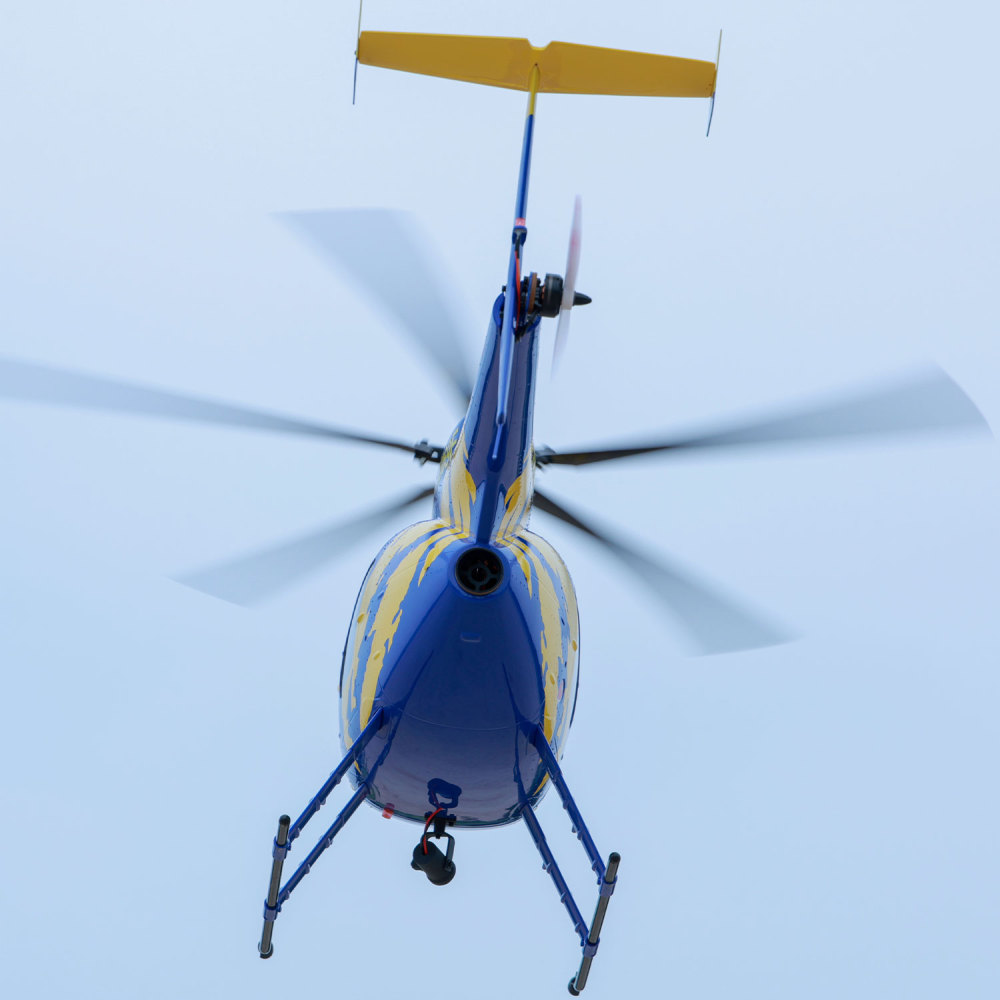 ROBAN RTF 470 Size MD-500E N369E RC Helicopter 5 Blades X2 flight control Model