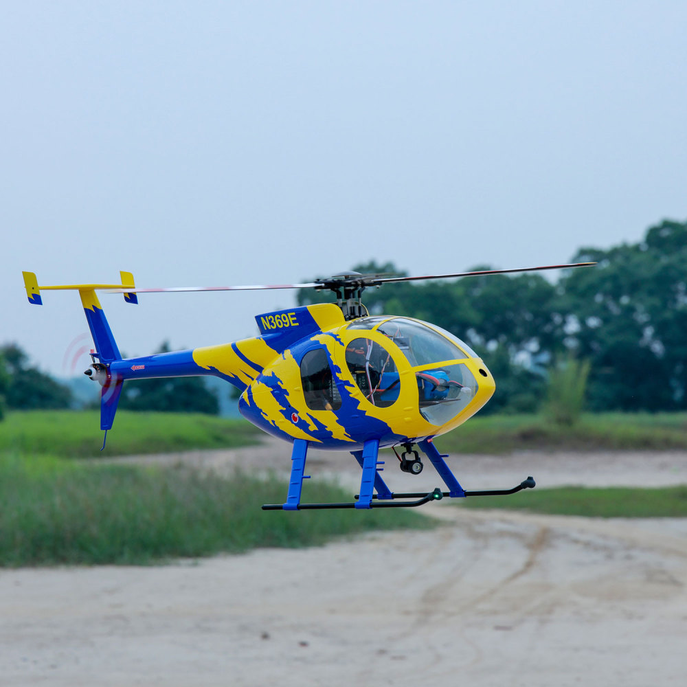 ROBAN RTF 470 Size MD-500E N369E RC Helicopter 5 Blades X2 flight control Model