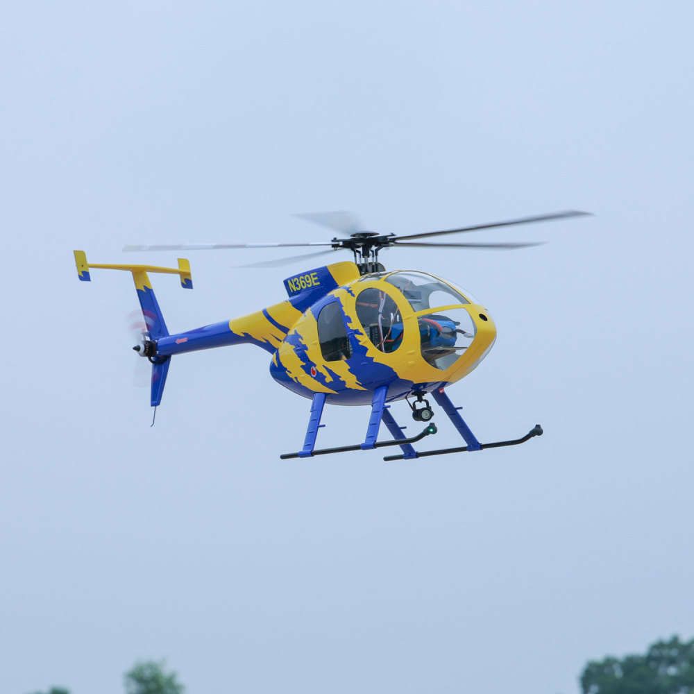 ROBAN RTF 470 Size MD-500E N369E RC Helicopter 5 Blades X2 flight control Model
