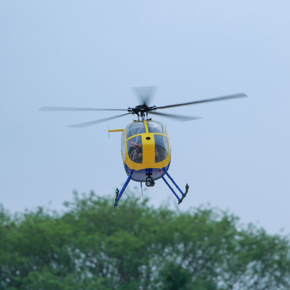ROBAN RTF 470 Size MD-500E N369E RC Helicopter 5 Blades X2 flight control Model