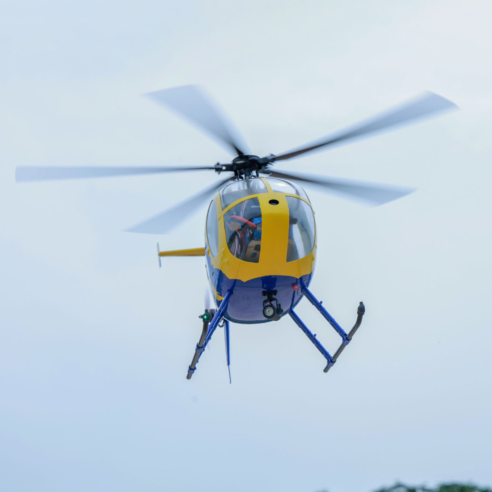 ROBAN RTF 470 Size MD-500E N369E RC Helicopter 5 Blades X2 flight control Model