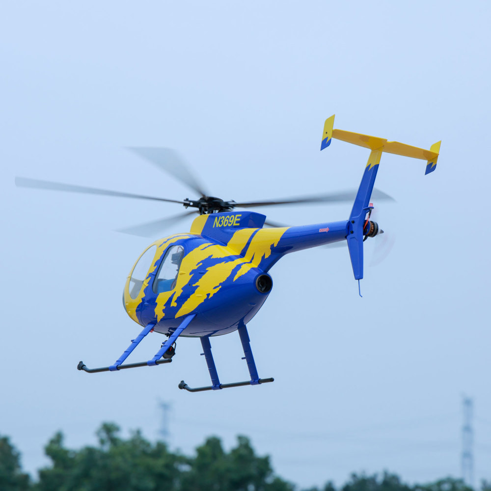 ROBAN RTF 470 Size MD-500E N369E RC Helicopter 5 Blades X2 flight control Model