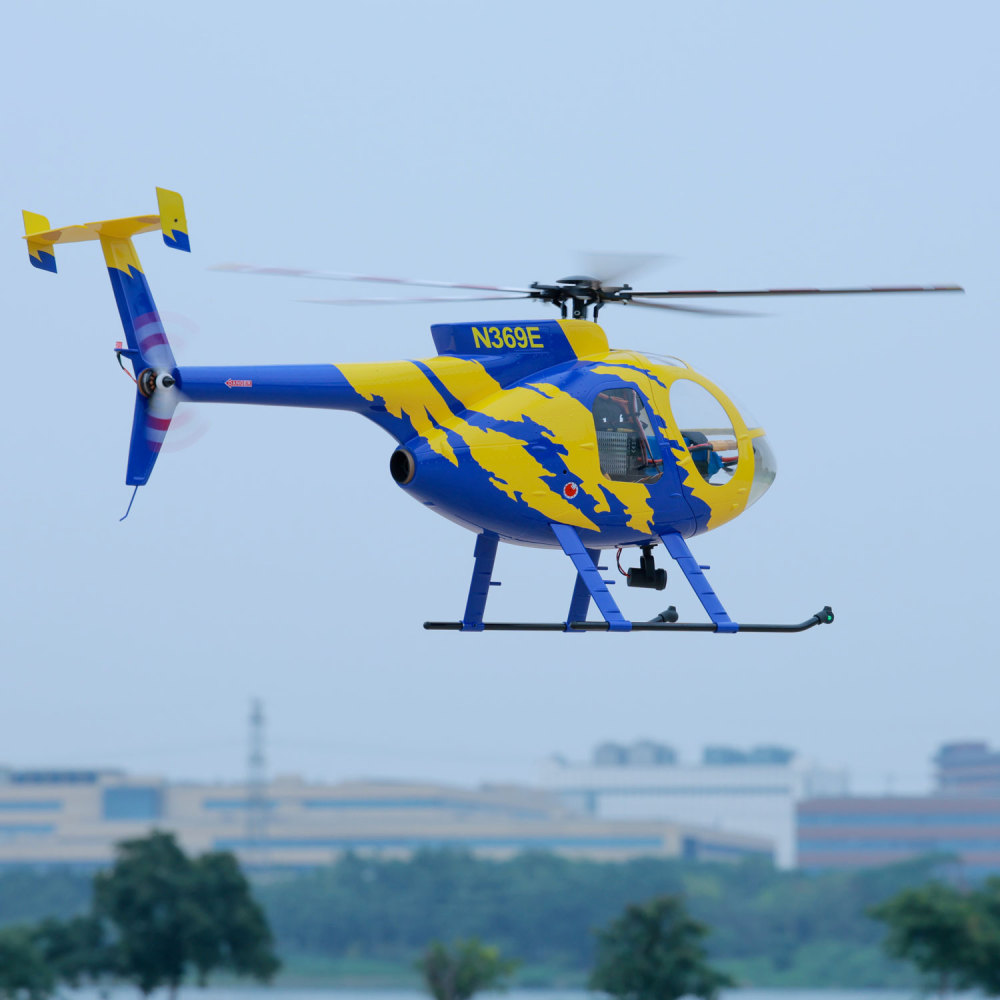 ROBAN RTF 470 Size MD-500E N369E RC Helicopter 5 Blades X2 flight control Model