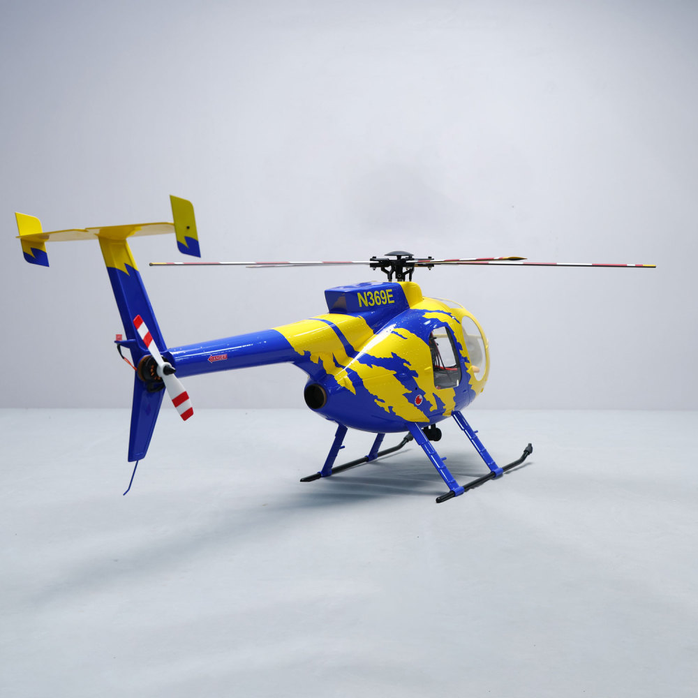 ROBAN RTF 470 Size MD-500E N369E RC Helicopter 5 Blades X2 flight control Model