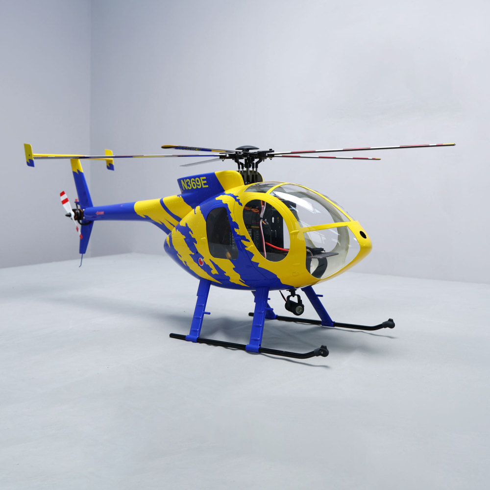 ROBAN RTF 470 Size MD-500E N369E RC Helicopter 5 Blades X2 flight control Model